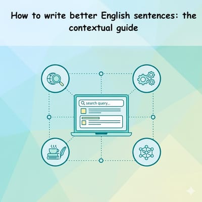 How to write better English sentences: the contextual guide