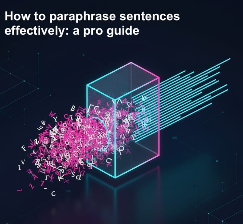 How to paraphrase sentences effectively: a pro guide